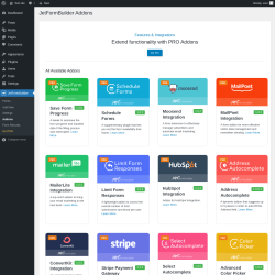 Page screenshot: JetFormBuilder &rarr; Addons