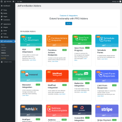 Page screenshot: JetFormBuilder &rarr; Addons