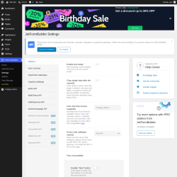 Page screenshot: JetFormBuilder &rarr; Settings