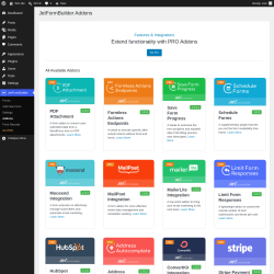 Page screenshot: JetFormBuilder &rarr; Addons