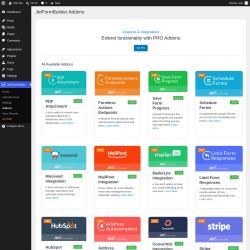 Page screenshot: JetFormBuilder &rarr; Addons