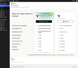 Page screenshot: Jetpack Protect &lsaquo; Test site &mdash; WordPress
