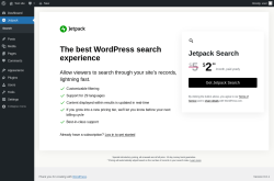 Page screenshot: Search Settings ‹ Test site — WordPress