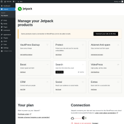 Page screenshot: Jetpack → My Jetpack