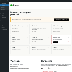 Page screenshot: Jetpack → My Jetpack