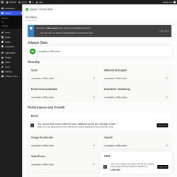 Page screenshot: Jetpack &rarr; Settings