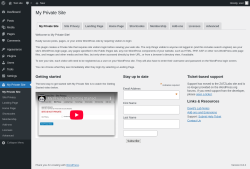 Page screenshot: My Private Site