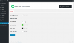 Page screenshot: WP Pros & Cons