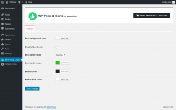Page screenshot: WP Pros & Cons