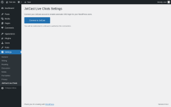 Page screenshot: Settings &rarr; JotCast Live Chats