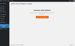 Page screenshot: Jotform Review Widgets for Google