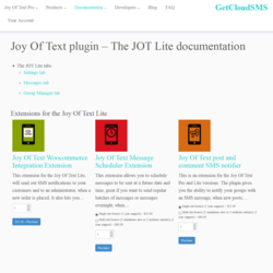Page screenshot: Messaging &rarr; 