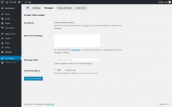 Page screenshot: Messaging &rarr; Messages