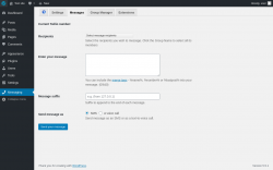 Page screenshot: Messaging &rarr; Messages