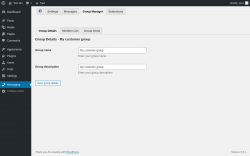 Page screenshot: Messaging &rarr; Group Manager