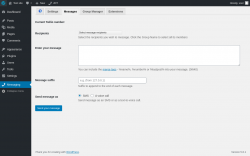 Page screenshot: Messaging &rarr; Messages