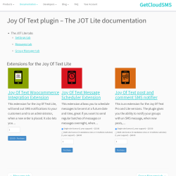 Page screenshot: Messaging &rarr; 
