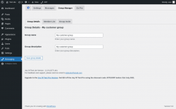Page screenshot: Messaging &rarr; Group Manager