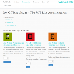Page screenshot: Messaging &rarr; 