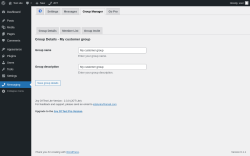 Page screenshot: Messaging &rarr; Group Manager