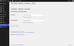 Page screenshot: Messaging &rarr; Group Manager