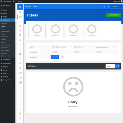 Page screenshot: Help Desk → Tickets