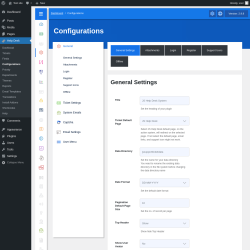 Page screenshot: Help Desk → Configurations