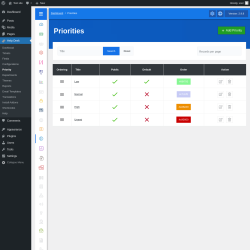 Page screenshot: Help Desk → Priority