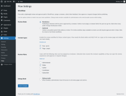 Page screenshot: Settings &rarr; Flow