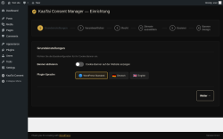 Page screenshot: &lsaquo; Test site &mdash; WordPress