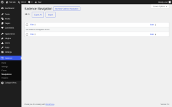 Page screenshot: Kadence &rarr; Navigations