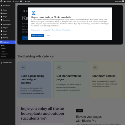 Page screenshot: Kadence