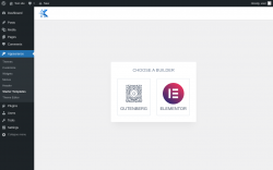 Page screenshot: Appearance &rarr; Starter Templates