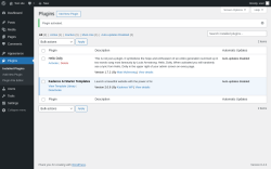 Page screenshot: Plugins &lsaquo; Test site &mdash; WordPress