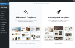 Page screenshot: Site Assist → Starter Templates