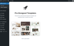 Page screenshot: Site Assist &rarr; Starter Templates