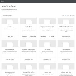 Page screenshot: Kali Forms → Add new form
