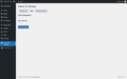 Page screenshot: Kalrav API Settings → Zoho