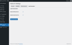 Page screenshot: Kalrav API Settings → Lead Generation