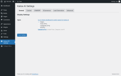 Page screenshot: Kalrav API Settings