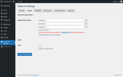 Page screenshot: Kalrav API Settings → Custom