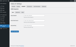 Page screenshot: Kalrav API Settings → CRM/ERP
