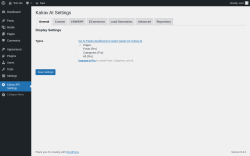 Page screenshot: Kalrav API Settings