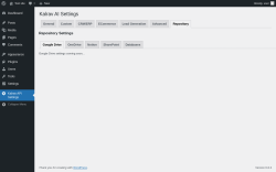 Page screenshot: Kalrav API Settings → Repository