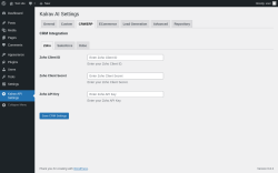 Page screenshot: Kalrav API Settings → CRM/ERP