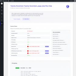Page screenshot: Twenty Seventeen → Help