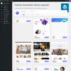 Page screenshot: Kata → Demo Importer