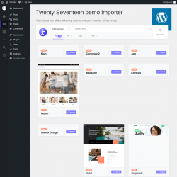 Page screenshot: Kata → Demo Importer