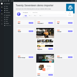 Page screenshot: Kata → Demo Importer