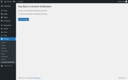 Page screenshot: Settings → Comment Notification